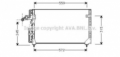 AVA QUALITY COOLING fd5233 -  Конденсатор, кондиционер